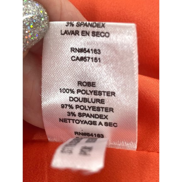 Jessica Simpson Red Hi/Lo Midi Dress 6 Peek-a-Boo Neckline Rounded Sleeveless - Picture 10 of 13